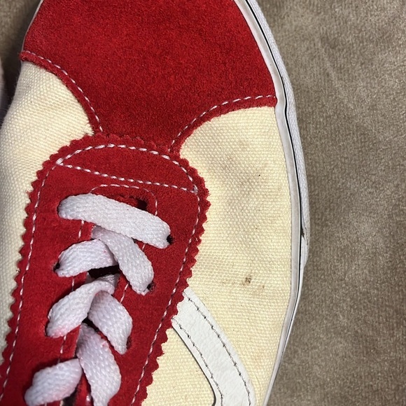 Vans Retro Sport- Suede Racing Red classic white sneakers size 6 - Picture 5 of 13